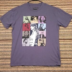TAYLOR SWIFT‎ The Eras Tour 2023 Grey Purple Cotton Medium Band T Shirt